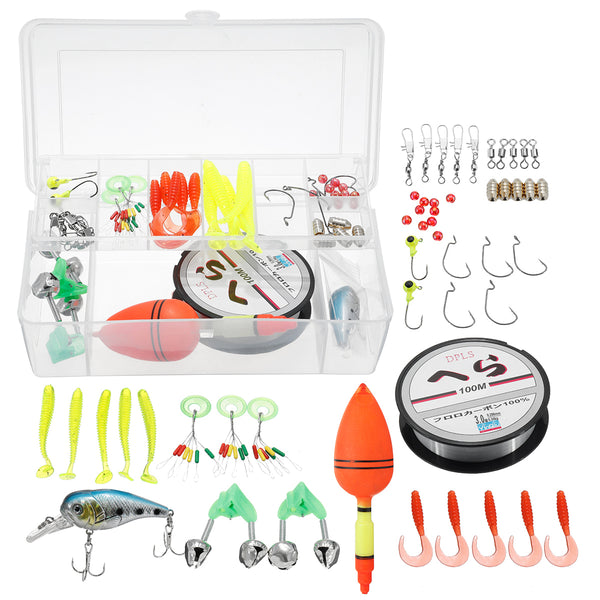 ZANLURE 100m Fishing Line Fishing Lure Portable Fishing Baits Hooks Fishing Equipments