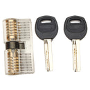 6Pcs Transparent Practice Padlocks Kit Locksmith Practice Training Skill Set