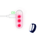 LUSTREON Colorful LED Glowing Wristband Bracelet Detachable 10 Modes Sports Band Night Light