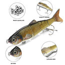 ZANLURE 15CM fish lures 4D Rattle Trout Shad Lures - Pike Zander Salmon Predator Fishing