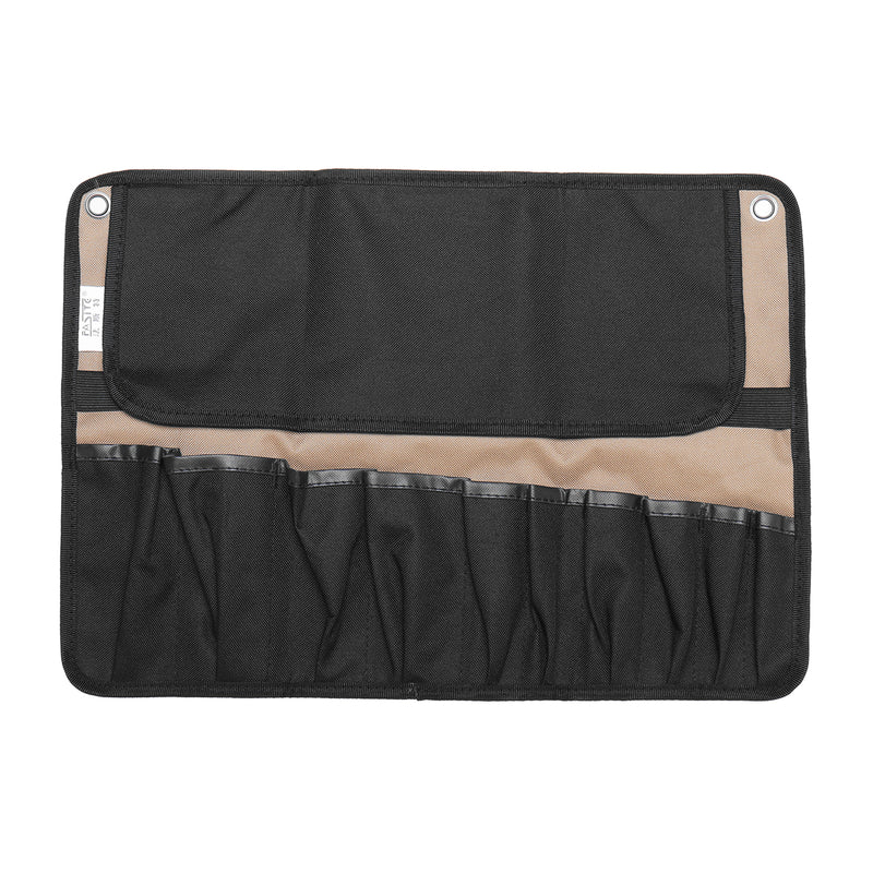 Chef Cutter Tool Bag Roll Bag Carry Case Bag Kitchen Portable Storage Black Coffee