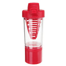 Outdoor Camping 500ML Portable Sports Drink Shaker Mixer Water Cup Bottle Plastic Leakproof Cup