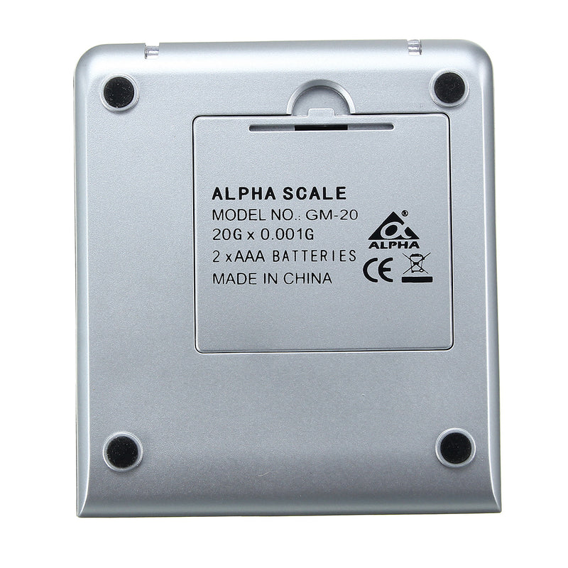 20g 0.001g Stainless Steel Jewelry Digital Pocket Scale Weight Electronic Gram