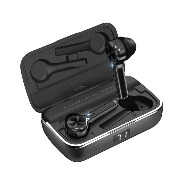 BlitzWolf BW-FYE6 TWS Wireless bluetooth 5.0 Earphone Graphene Digital Display Touch Control Type-C Bilateral Call Headphone