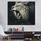 Unframed Lion Animal Painting Silk Cloth Poster Modern Art Picture Wall Sticker Home Decor