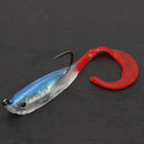 ZANLURE 5pcs Jigging Lead Soft Fishing Lures Minnow Bait Tackle Mixed Colors Single Hook