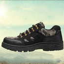 TENGOO Men's Safety Shoes Steel Toe Waterproof Non-Slip Anti-Smashing Hiking Camping Fishing Work Shoes