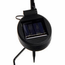 2pcs Solar Flower Light Outdoor Yard Warm White Garden Landscape Decor Lamp