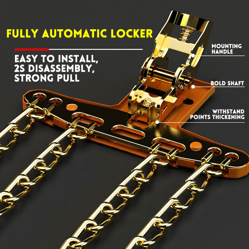 Steel Car Anti-skid Emergency Snow Mud Road Tyre Chains Belt Car Snow Chain