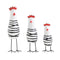 3 Pcs Wooden Chicken Family Set Artificial Animal Ornaments Cute Desktop Decoration Wood Carving Toys for Home Office