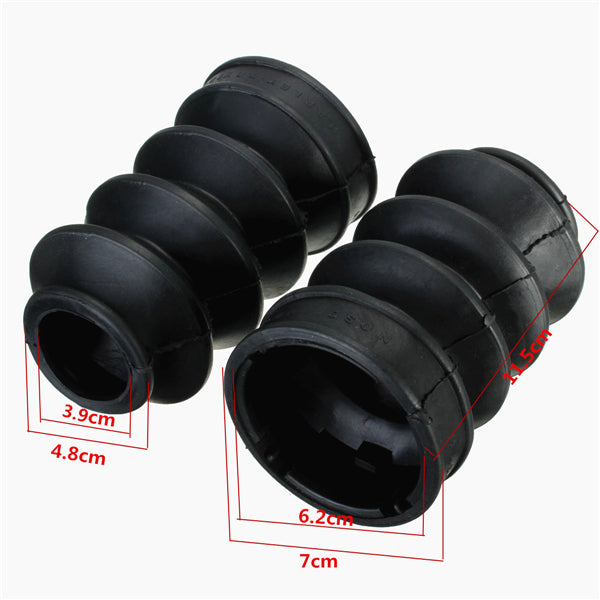 39mm Fork Cover Gaiters Gators Boots Rubber for Harley Sportster Dyna FX XL 883