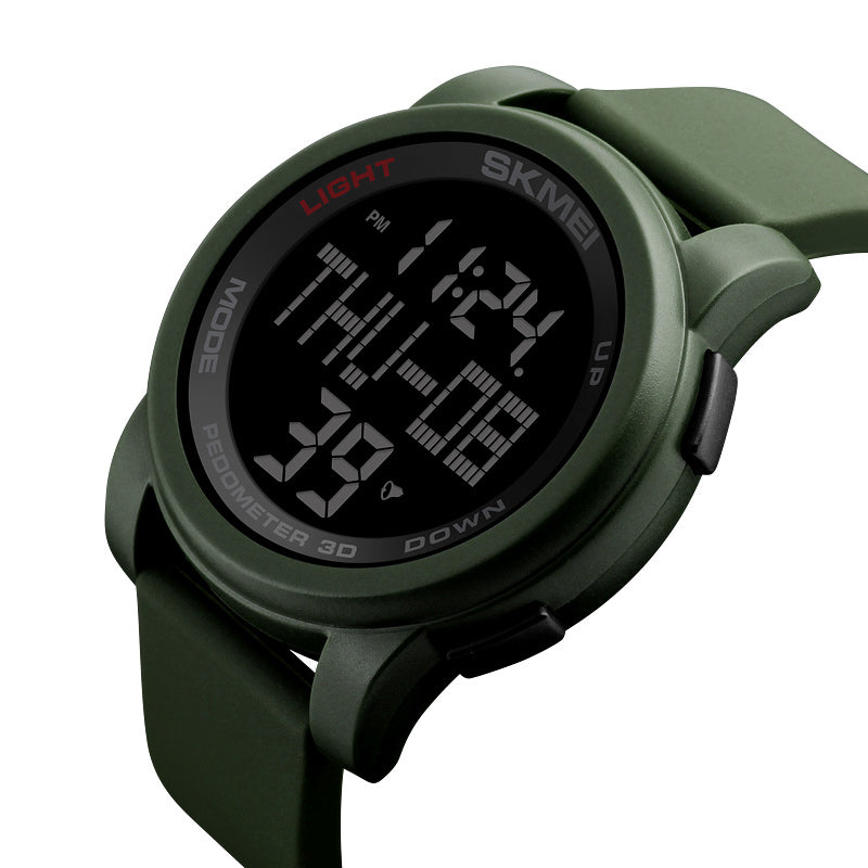 SKMEI 1317 Digital Watch Pedometer Calorie Tracking Men LED Countdown Sport Watches