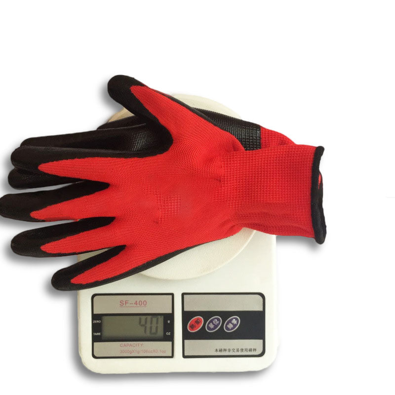 Garden Labour Protection Nylon Glove 1 Pair Nitrile Coated Working Gloves  Anti Skid Wear Resistant