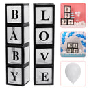 50 Balloon and 4 Transparent Box Balloon Birthday Wedding Christmas Party Decorations