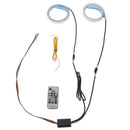 2Pcs 60CM RGB Slim Flexible LED Turn Signal Strip Lights 42LED Car Van Trunk Tail Light