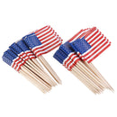 Honana 50 Pcs/Lot Flag Fruit Toothpick Paper Flag Food Picks Cake Toothpicks World-Cup Fruit Sticks
