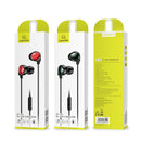 USAMS EP-40 3.5mm Wired Control Earphone In-ear Stereo Heavy Bass Earbuds Headphone with Mic for iPhone Xiaomi Huawei