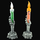 Halloween Skull Skeletal Hand Stand Warm White LED Candle Light Home Decoration Party Lamp