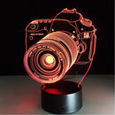 Digital Camera 3D LED Lights Colorful Touch Night Light Christmas Gift