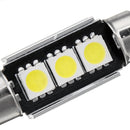 36mm Festoon 6418 C5W 3SMD LED License Number Plate Lights Error Free Pair for BMW/Ford/Audi/VW/BENZ