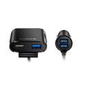 Bakeey 3.1A QC3.0 4-port USB  Fast Charging LED Indicator Front and Rear Car Charger For iPhone X XS HUAWEI P30 Oneplus 7 XIAOMI MI9 S10 S10+ Laptop Tablet PC MP3 Camera