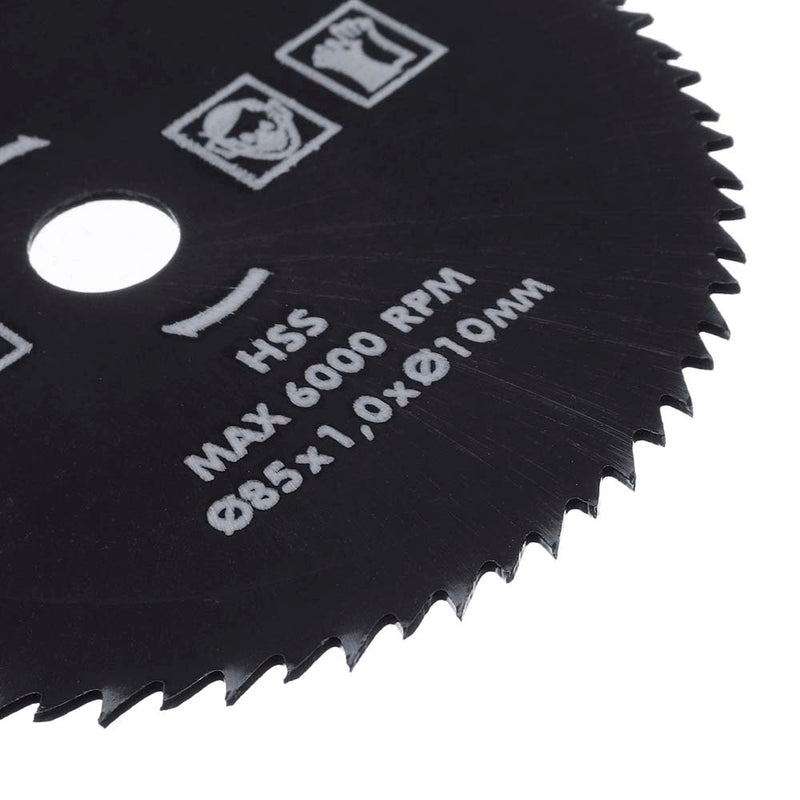 85mm 72T HSS Circular Saw Blade ID10mm Wood Cutting Disc Wheel For  Wood Metal Working