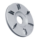 Flat 6-tooth Woodworking Plane Carving Disc Milling Cutter For 22mm Angle Grinde