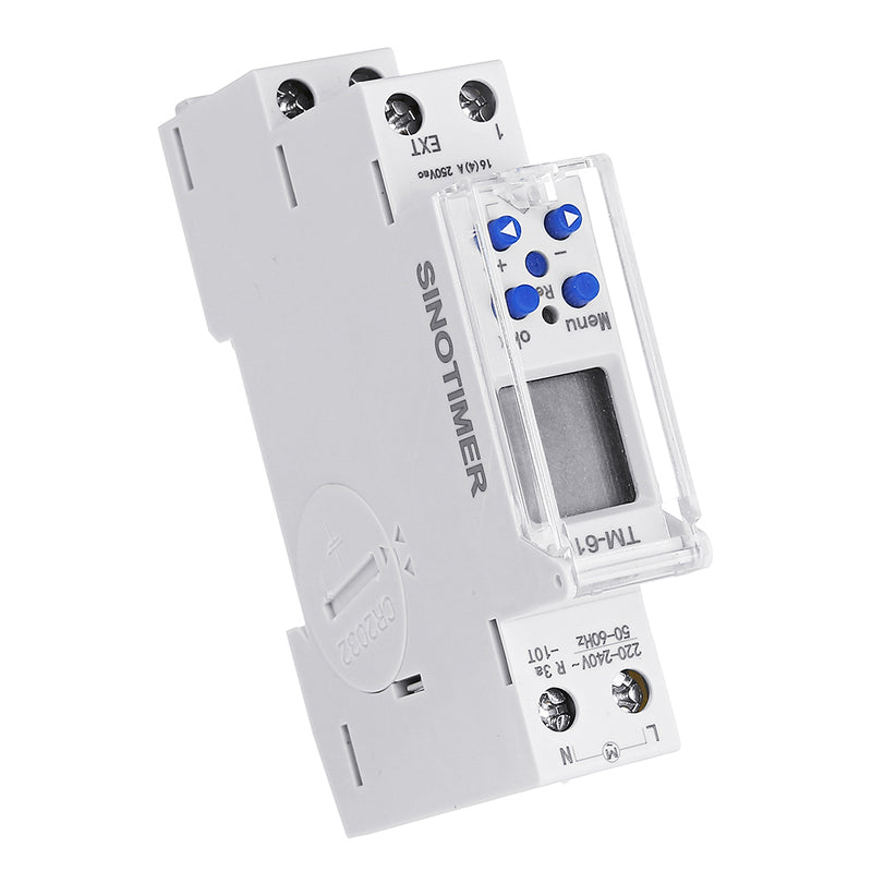 TM610 18mm Single Module DIN Rail 7 Days 24 Hours Programmable Timer Switch 220V
