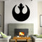 W-1 Star Wars Wall Stickers Removable  -  BLACK