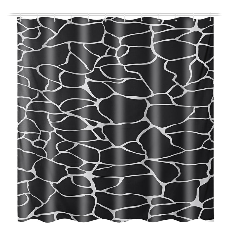 Marble Shower Curtain Waterproof Bathroom Bath Mat Set Rug Toilet Lid Covers A Shower Curtain