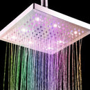 360 Adjustable Chrome Water Temperature Controlled Multi-Color LED Shower Head