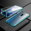 Bakeey 360 Curved Screen Front+Back Double-sided Full Body 9H Tempered Glass Metal Magnetic Adsorption Flip Protective Case For OnePlus 7T PRO