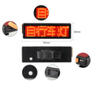 XANES DIY Bicycle Taillight Programmable LED Electronic Advertising Display Bike Light USB