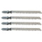 25pcs T101D T Shank HCS Black Jigsaw Blades Curve Cuttingtools For Wood Plastic