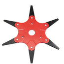 Upgrade Outdoor Trimmer Head 6 Steel Blades Razors 65Mn Lawn Mower Grass Weed Cutter