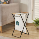 Folding Garbage Bag Holder Stand Door Trash Rack Kitchen Storage Towel Shelf