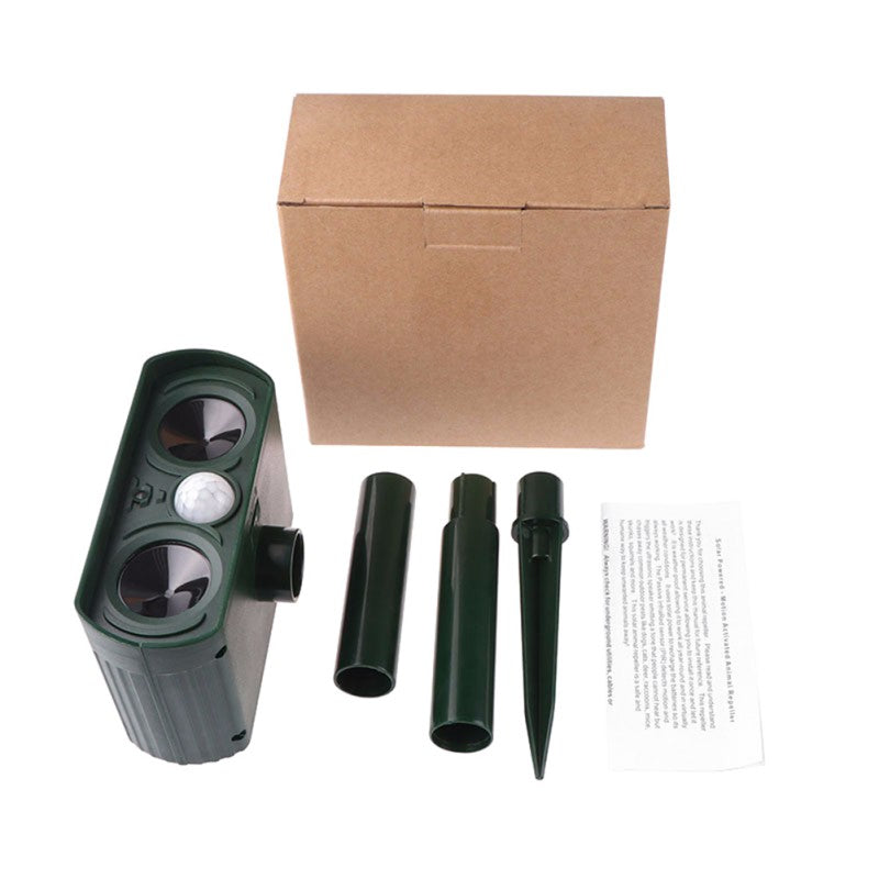 Outdoor Ultrasonic Pest Animal Repeller For Yard Garden House Cat Dog