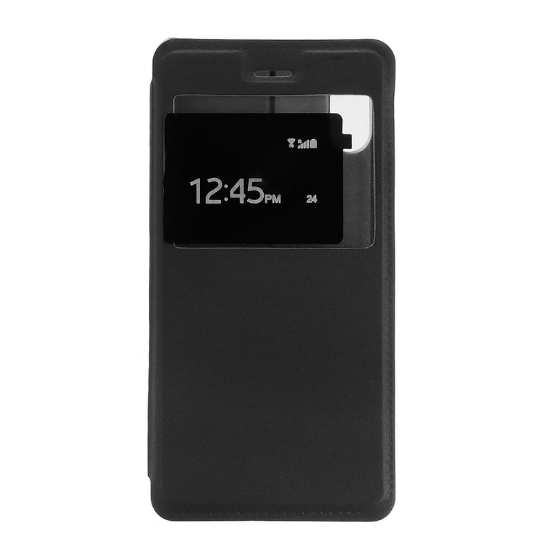 Bakeey Flip With Window Shockproof PU Leather Full Body Cover Protective Case for Xiaomi Redmi Note 6 Pro