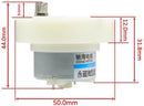 Machifit DC 3/6/12V Micro Plastic Gear Motor Permanent Magnet DC Eccentric Shaft Motor