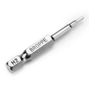 Broppe 8pcs 50mm H1.5-H8 Hex Head Screwdriver Bit 1/4 Inch Hex Shank Magnetic Screwdriver Bits