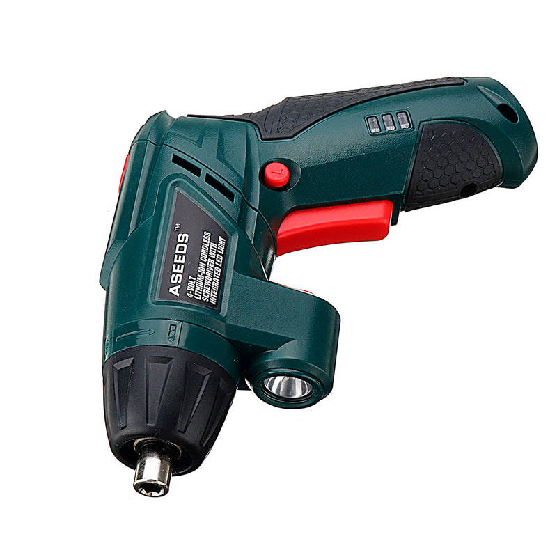 ASEEDS 4V Foldable Electric Screwdriver LED Light 13000mAh Lithium Battery Rechargeable Cordless Screwdriver