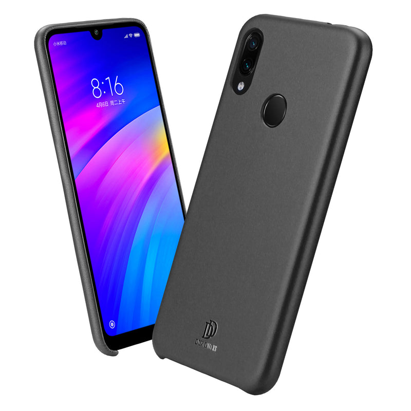 DUX DUCIS Smooth Touch Shockproof PU Leather&Silicone Soft Protective Case For Xiaomi Redmi 7 / Redmi Y3