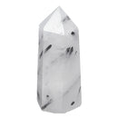 Natural White Black Natural Quartz Crystals Point Healing Rock Stone Gifts Home Decorations