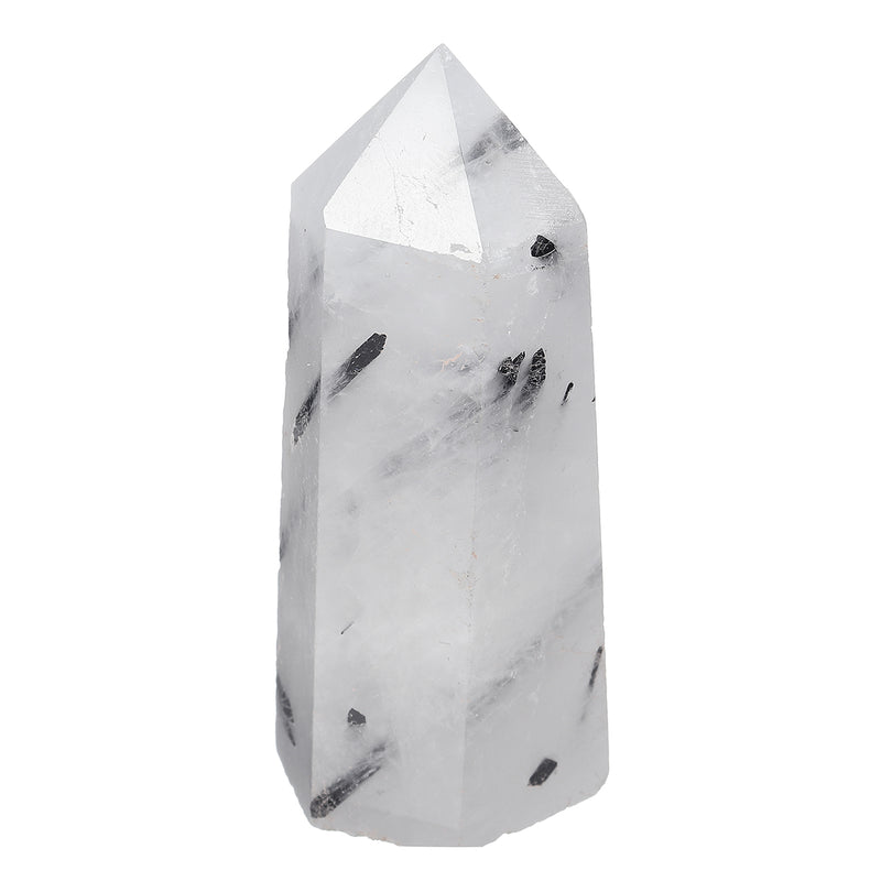 Natural White Black Natural Quartz Crystals Point Healing Rock Stone Gifts Home Decorations