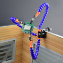 NEWACALOX Bench Vise Table Clamp PCB Soldering Iron Station Holder Welding Repair Third Hand Tool with 3Pcs Flexible Arms