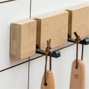 2/3/4/5 HOOKS Wall Mount Hook for Home Wooden Coat Hangers Rack Hat Clothes Hook Wall Coat Rack