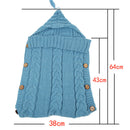 Winter Autumn Baby Sleeping Bag Kids Toddler Warm Sleeping Bag Wool Knit Thick Quilt