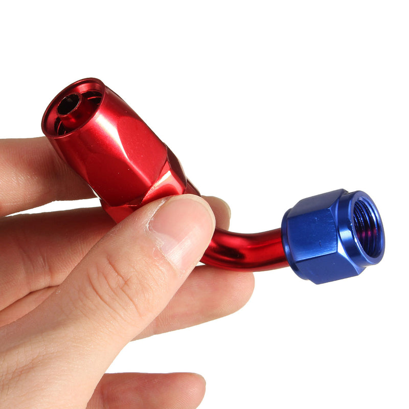 8AN AN-8 45 Degree push-on Hose End Fitting Oil Fuel Line Push On Adapter alloy