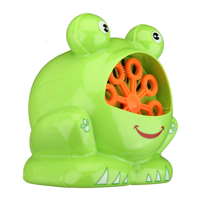 Automatic Bubble Machine Big Frog Bubble Maker Blower Music Bath Toy For Kids