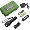 XANES A100  T6 800Lumens 5Modes Brightness Zoomable Tactical LED Flashlight Suit